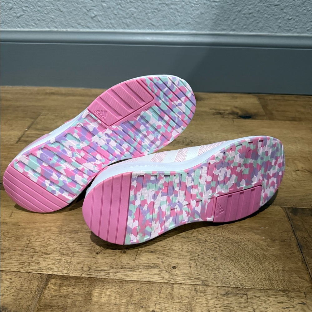 Adidas Kids Light Pink Sneakers - Picture 4 of 4